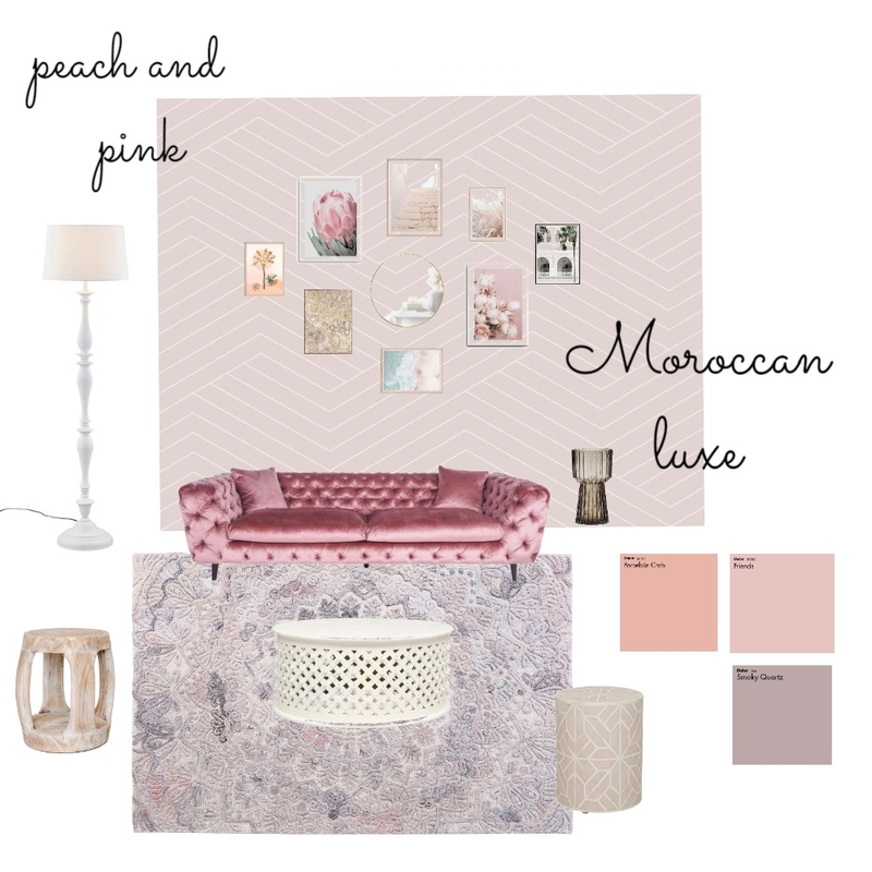 Peach and Pink Mood Board by cindyjane1978 on Style Sourcebook