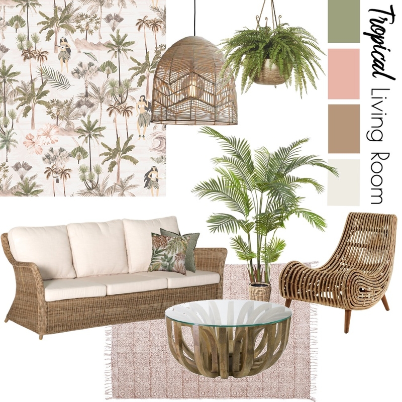 Tropical Living Room Mood Board by dinamorcos on Style Sourcebook