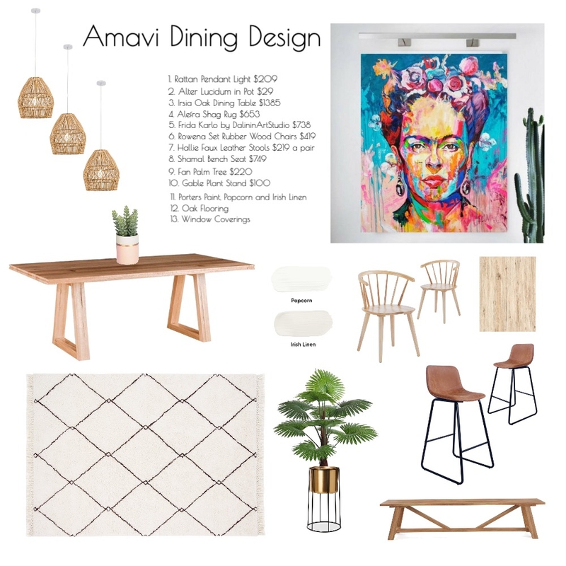 Amavi Dining Design Mood Board by AMAVI INTERIOR DESIGN on Style Sourcebook