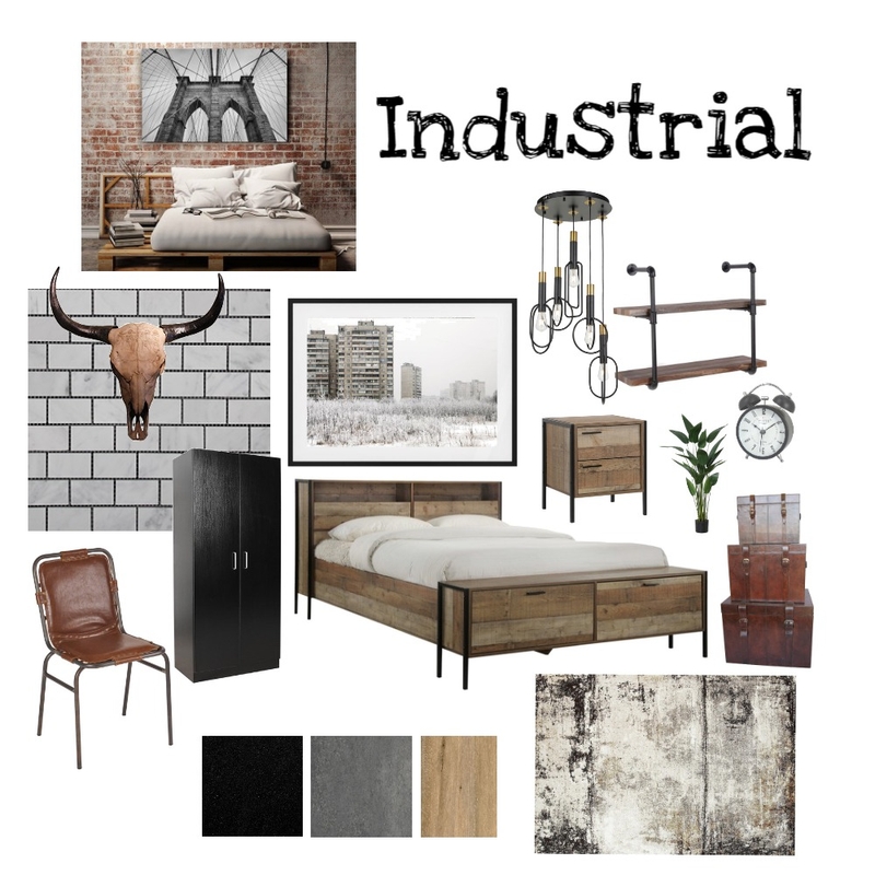 Industrial Mood Board by Lauren Johnston on Style Sourcebook