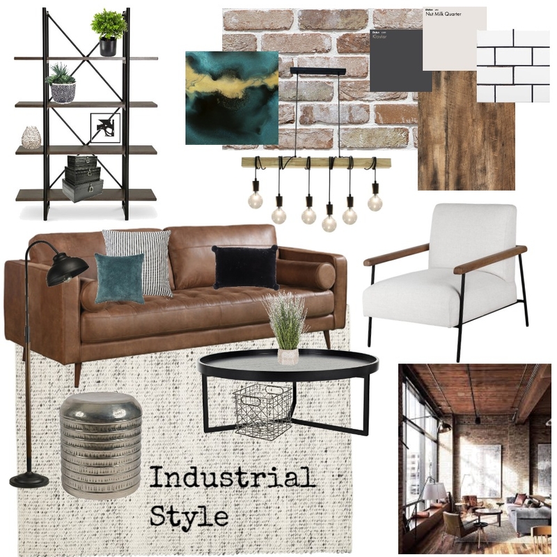 Industrial Style Mood Board by Clara Amorelli on Style Sourcebook