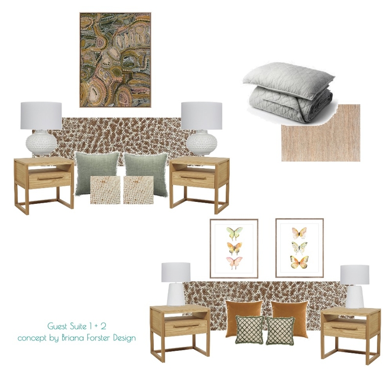 Kin Kin Cottage - Guest Suites Mood Board by Briana Forster Design on Style Sourcebook