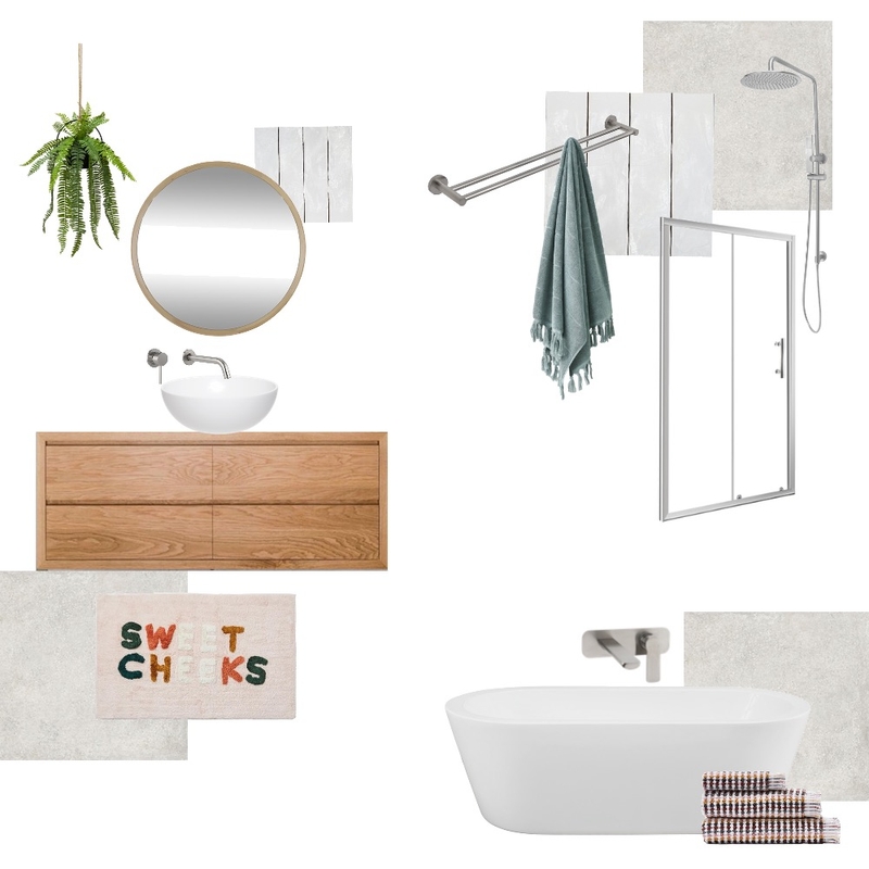 Main Bathroom Concept 1 Mood Board by MND Interior Co on Style Sourcebook