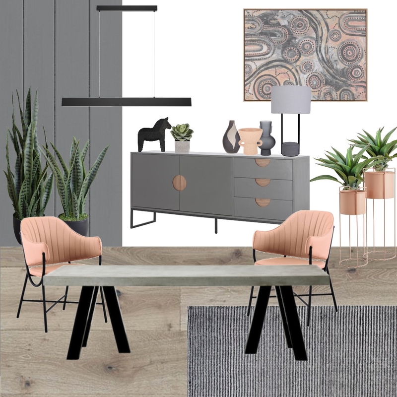 Pink and grey dining Mood Board by 81onthehill on Style Sourcebook
