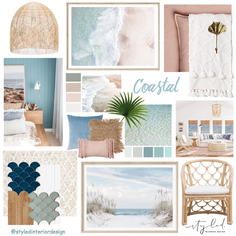 Module 3 - Coastal Mood Board Mood Board by Styled Interior Design on Style Sourcebook