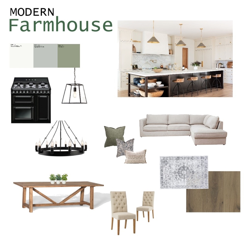 Modern FARMHOUSE Mood Board by KM Design on Style Sourcebook