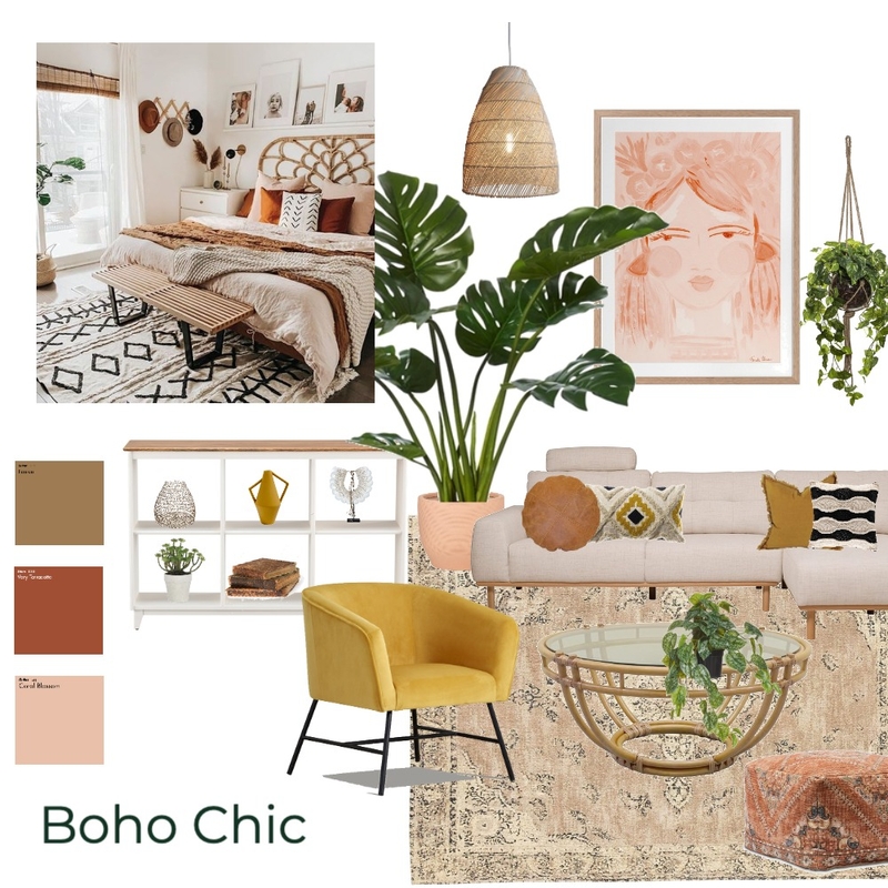 Boho Chic Living Room 5 Mood Board by brookegould on Style Sourcebook
