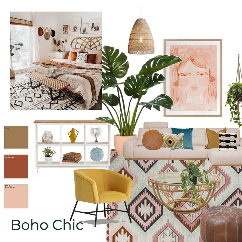 Boho Chic Living Room 8 Mood Board by brookegould on Style Sourcebook