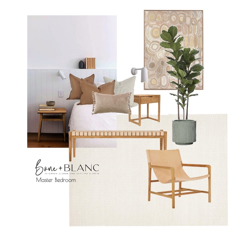 IVY Bedroom Mood Board by bone + blanc interior design studio on Style Sourcebook