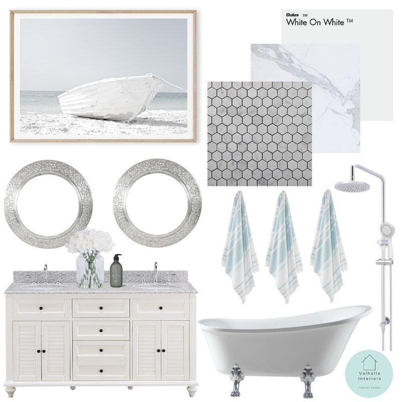 Main Bathroom Mood Board by Valhalla Interiors on Style Sourcebook