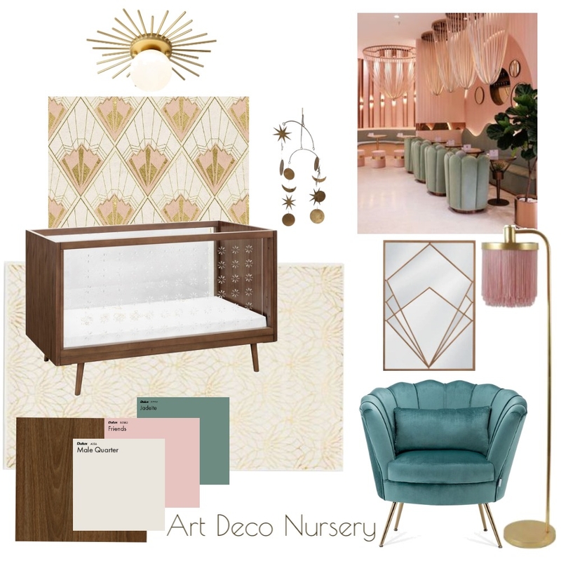 Art Deco Nursery Mood Board by Habitat by Taylor on Style Sourcebook