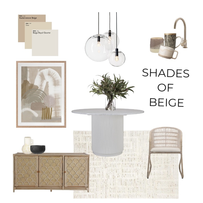Shades of Beige Mood Board by ExedraInteriors on Style Sourcebook