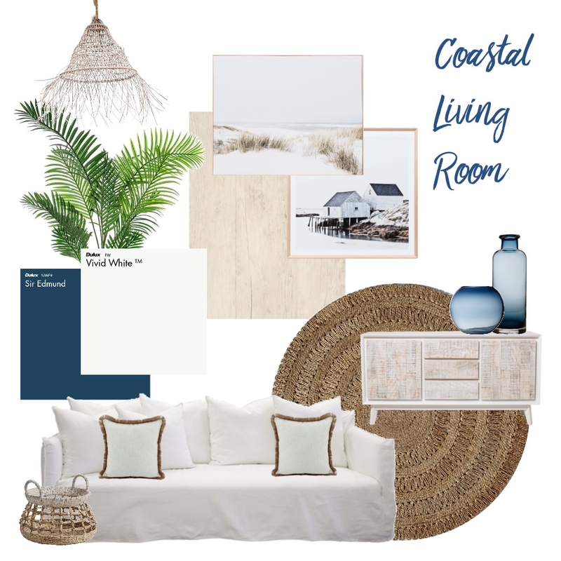 Coastal Living Room Mood Board by LisaVine on Style Sourcebook