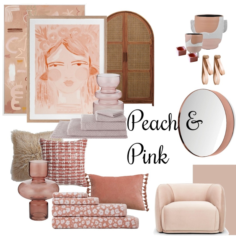 Oz Design Comp - Peach & Pink Mood Board by The Interior Design Station on Style Sourcebook