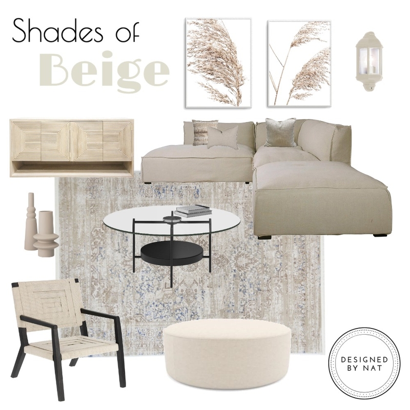Shades of beige Mood Board by Designed By Nat on Style Sourcebook
