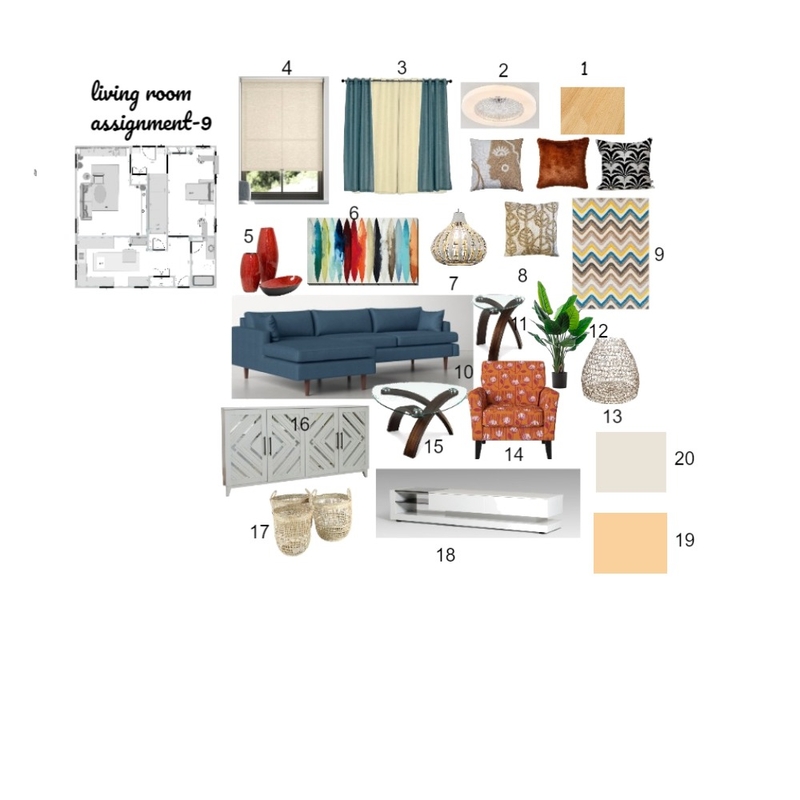 living room assignment 9 Mood Board by gshah20 on Style Sourcebook
