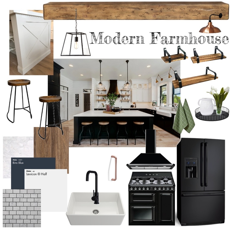 Modern Farmhouse Kitchen Mood Board by lianaella28 on Style Sourcebook