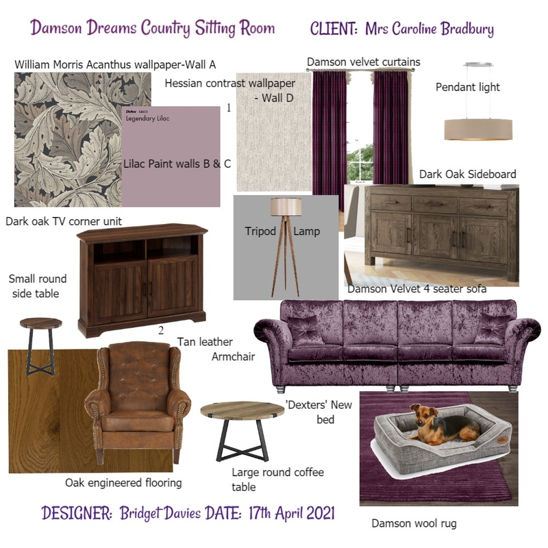 Damson Dreams Mood Board by Bridget Davies on Style Sourcebook