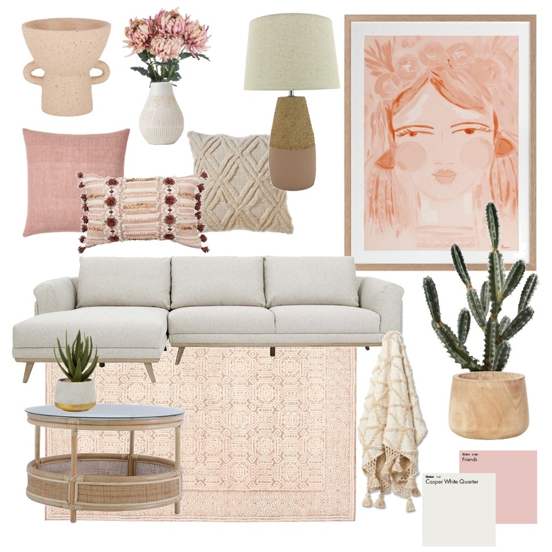 Pink & Peach Mood Board by Ecasey on Style Sourcebook