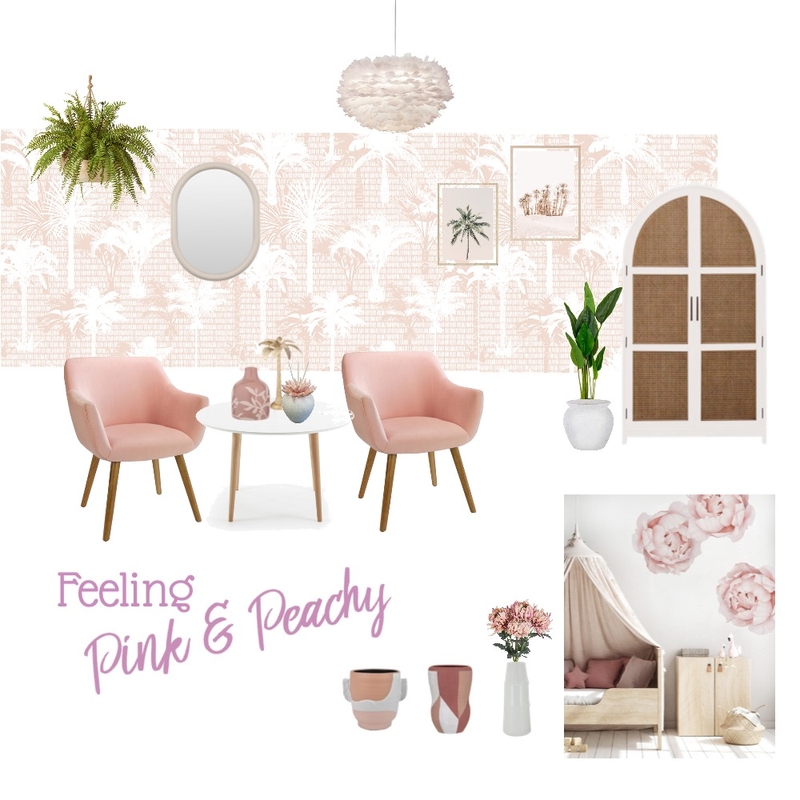 Pink and Peachy2 Mood Board by Johnna Ehmke on Style Sourcebook