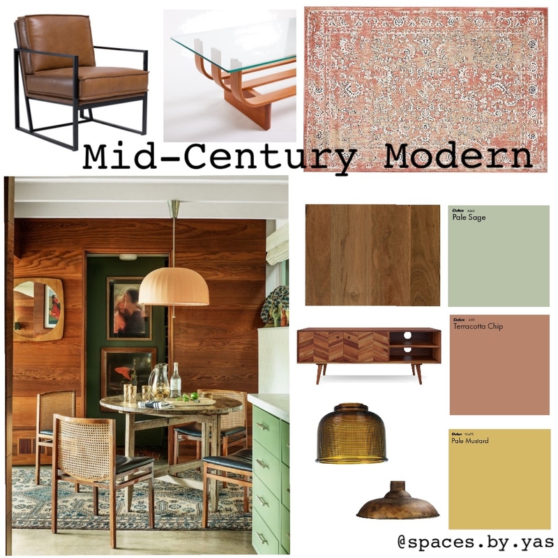 MidCentury Modern Mood Board by yazzfahmy on Style Sourcebook