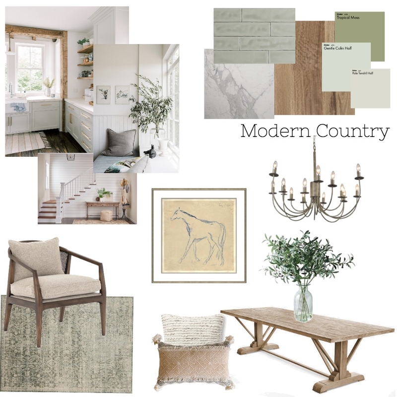 Modern Country Mood Board by Home & Hutch Interiors on Style Sourcebook