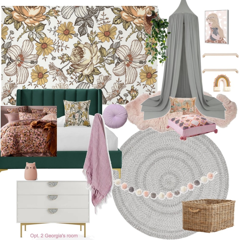 Opt 2 - Georgia's Bedroom Mood Board by The Renovate Avenue on Style Sourcebook