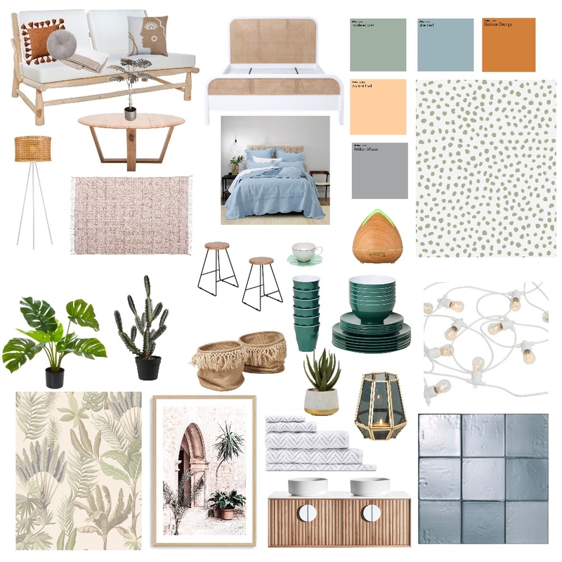 Modern Bohemian Mood Board by HAILEY.M.BROOKS on Style Sourcebook