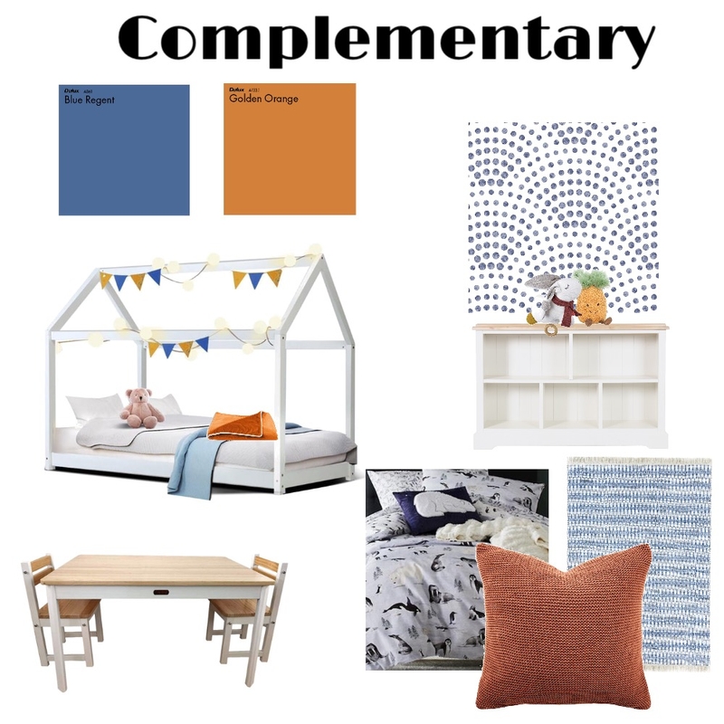 Complementary Mood Board by Mary Helen Uplifting Designs on Style Sourcebook