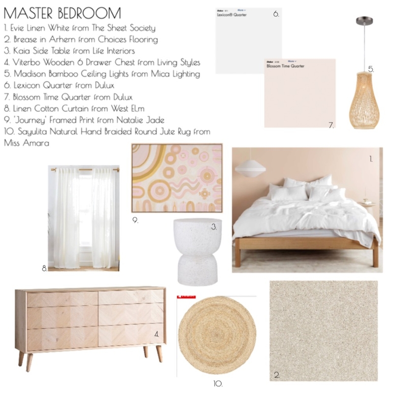 Master Bedroom Mood Board by Anna Dalton on Style Sourcebook