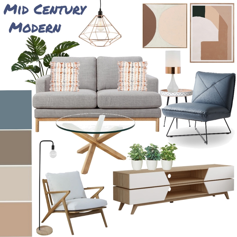 Mid Century Modern Mood Board by michelleteresa on Style Sourcebook