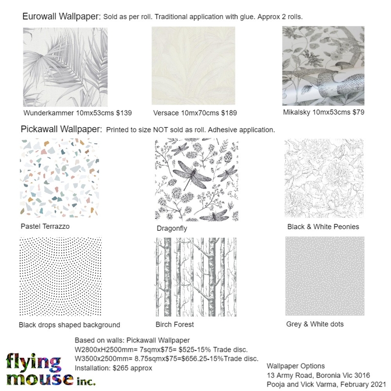 Wallpaper Options Mood Board by Flyingmouse inc on Style Sourcebook