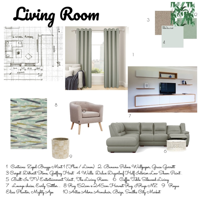 Living Room1+ Mood Board by Critique & Create Interiors on Style Sourcebook