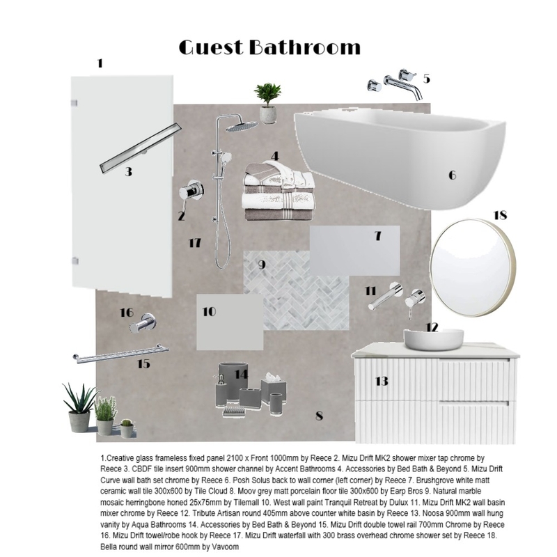 Guest Bathroom Redesign Mood Board by kathleen.jenkinson on Style Sourcebook