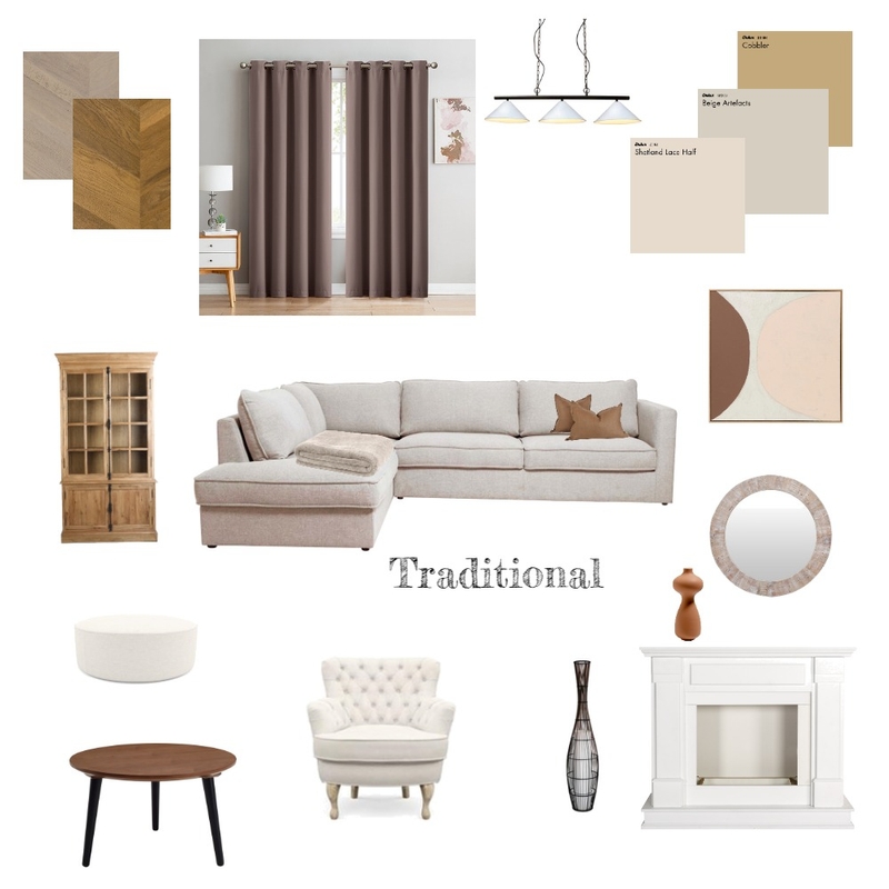 Traditional living Mood Board by Rayray's Designs on Style Sourcebook