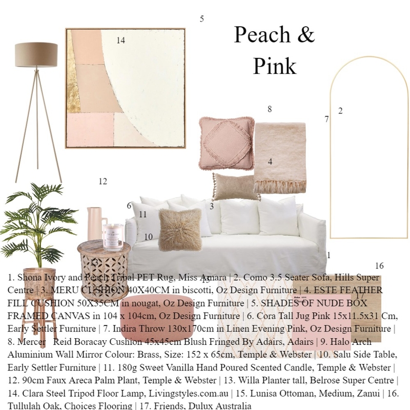 pink & peach comp Mood Board by Miranda_Elise on Style Sourcebook