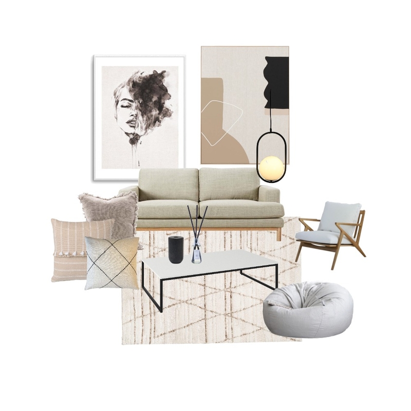 monochromatic Mood Board by Abby Smerdon on Style Sourcebook