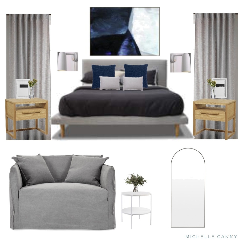 Contemporary Master Bedroom Mood Board by Michelle Canny Interiors on Style Sourcebook