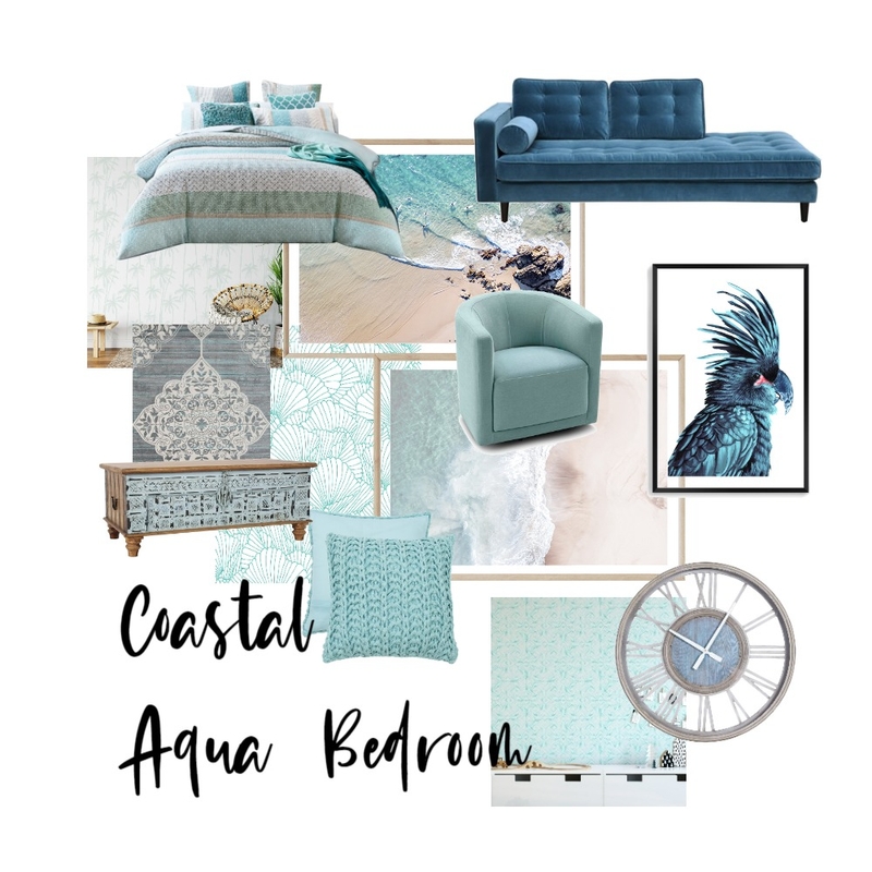Coastal Aqua Bedroom Mood Board by Nayla Dyandra on Style Sourcebook