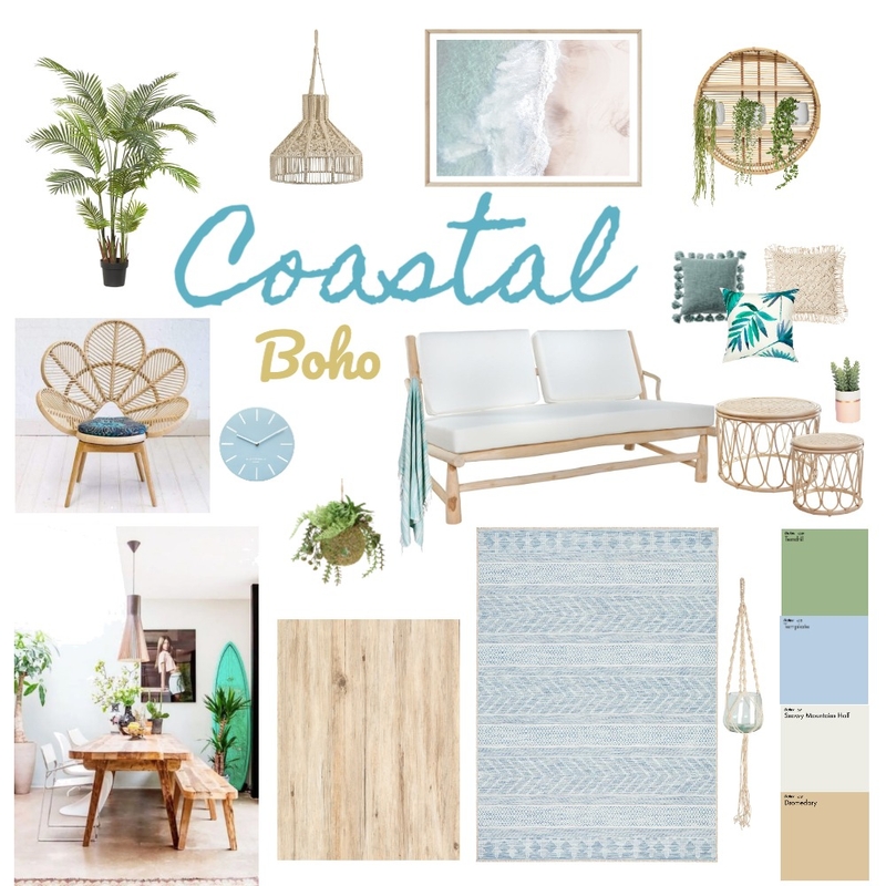 Coastal boho Mood Board by fiammetta on Style Sourcebook