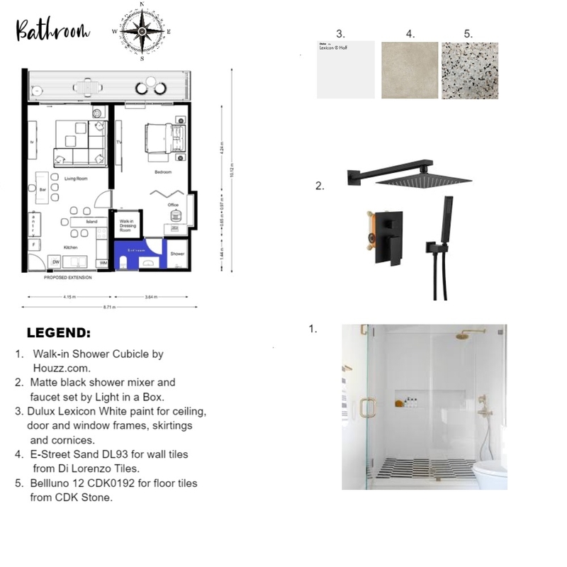 Module 10 Bathroom Mood Board by Kathy Crichton on Style Sourcebook