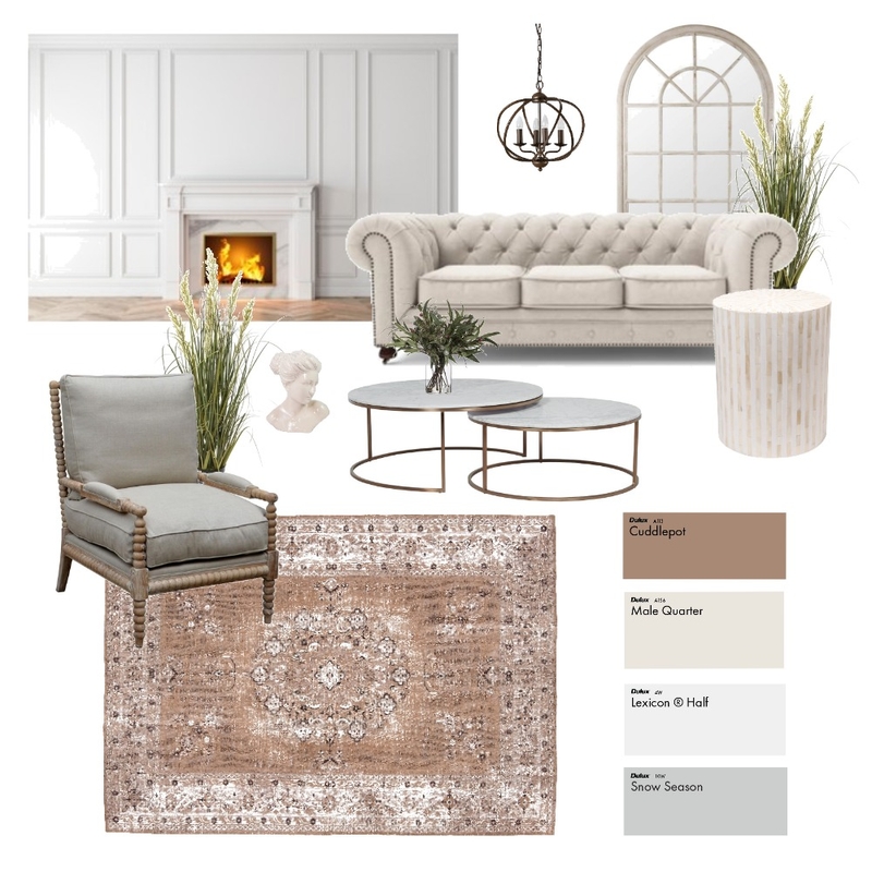 Modern Traditional Living Room Mood Board by AnnaDareLofdahl on Style Sourcebook