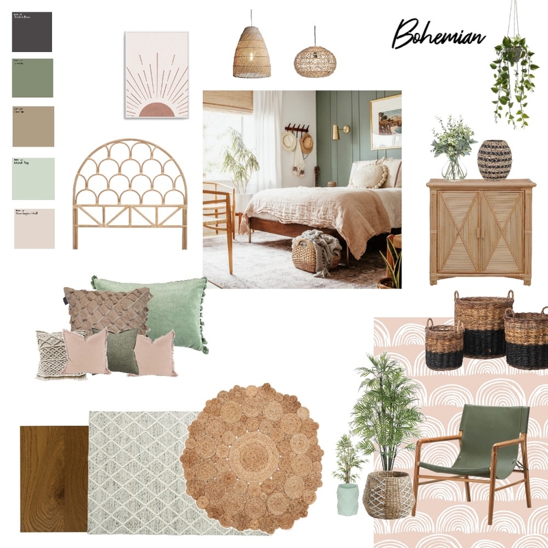 Bohemian Bedroom Mood Board by Cindy Henson Interior Designs on Style Sourcebook