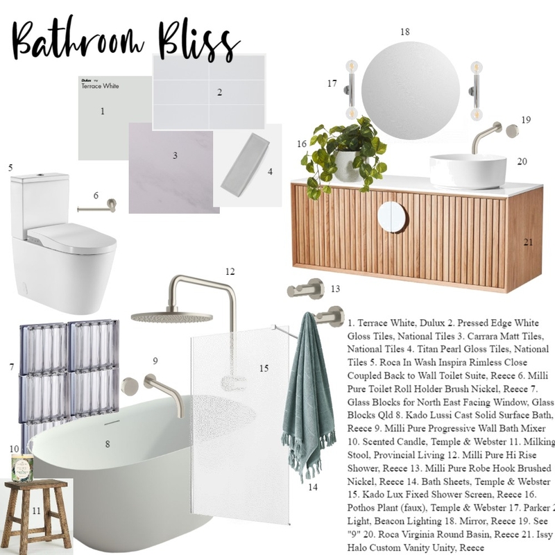 Bathroom Remodel Mood Board by Lauren Stirling on Style Sourcebook