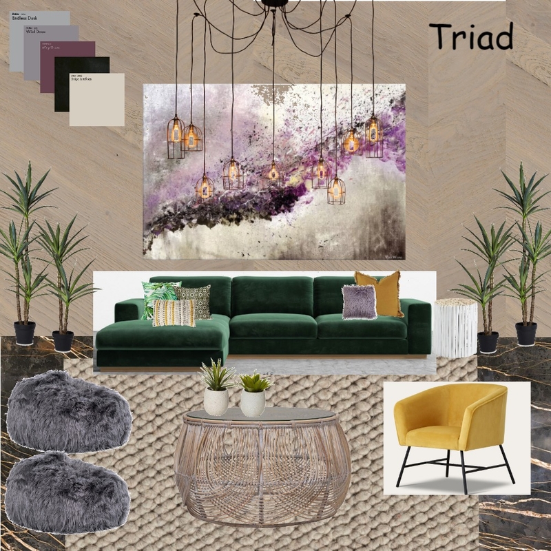 Triad Mood Board by aagomez on Style Sourcebook