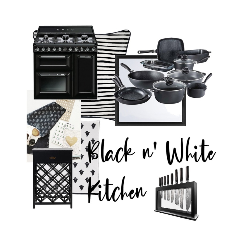 Black n' White Kitchen Mood Board by Nayla Dyandra on Style Sourcebook