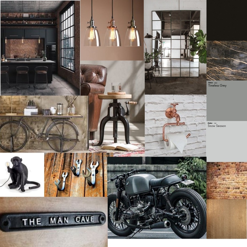 industrial Mood Board by Keshiaadele on Style Sourcebook