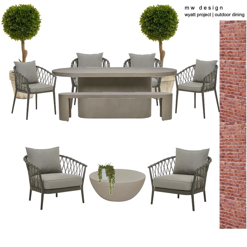 Wyatt Project | Outdoor Dining Mood Board by Henry Weir on Style Sourcebook