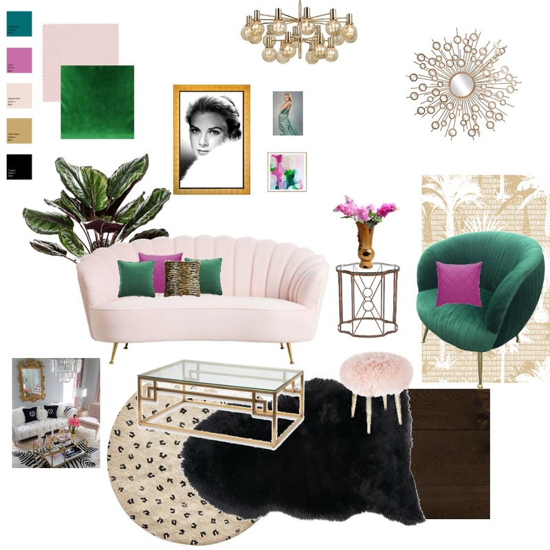 Hollywood Glam Mood Board by Cindy Henson Interior Designs on Style Sourcebook