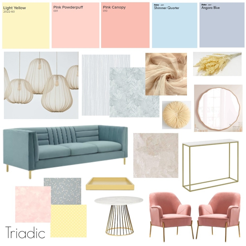 Triadic Moodboard Mood Board by kt! on Style Sourcebook